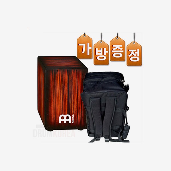 MEINL HCAJ2RTS + SOL-CJB-SBS Headliner String Rojo Tiger Stripe BKK Cajon 메이늘 카혼 카존 패키지