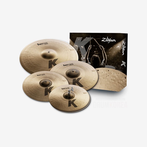 K Zildjian SWEET Cymbal Pack 질젼 스윗 스위트 심벌세트 (14, 16, 21 구성, 18인치 없는 모델)