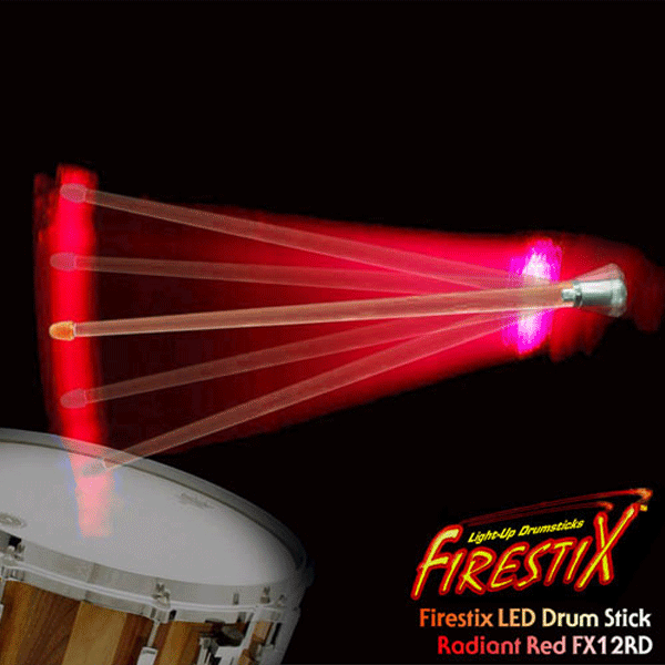 Firestix LED Drumstick LED 드럼스틱FX12RD Radiant Red