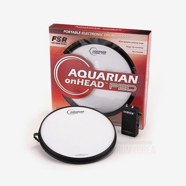 (창고대방출 미친세일) Aquarian(아쿠아리안) Onhead PED Portable 전자드럼 패드 (탐/스네어용)