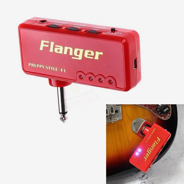 Flanger Preppy Style-F1 RED Heavy ROCK 헤드폰앰프 USB 충전